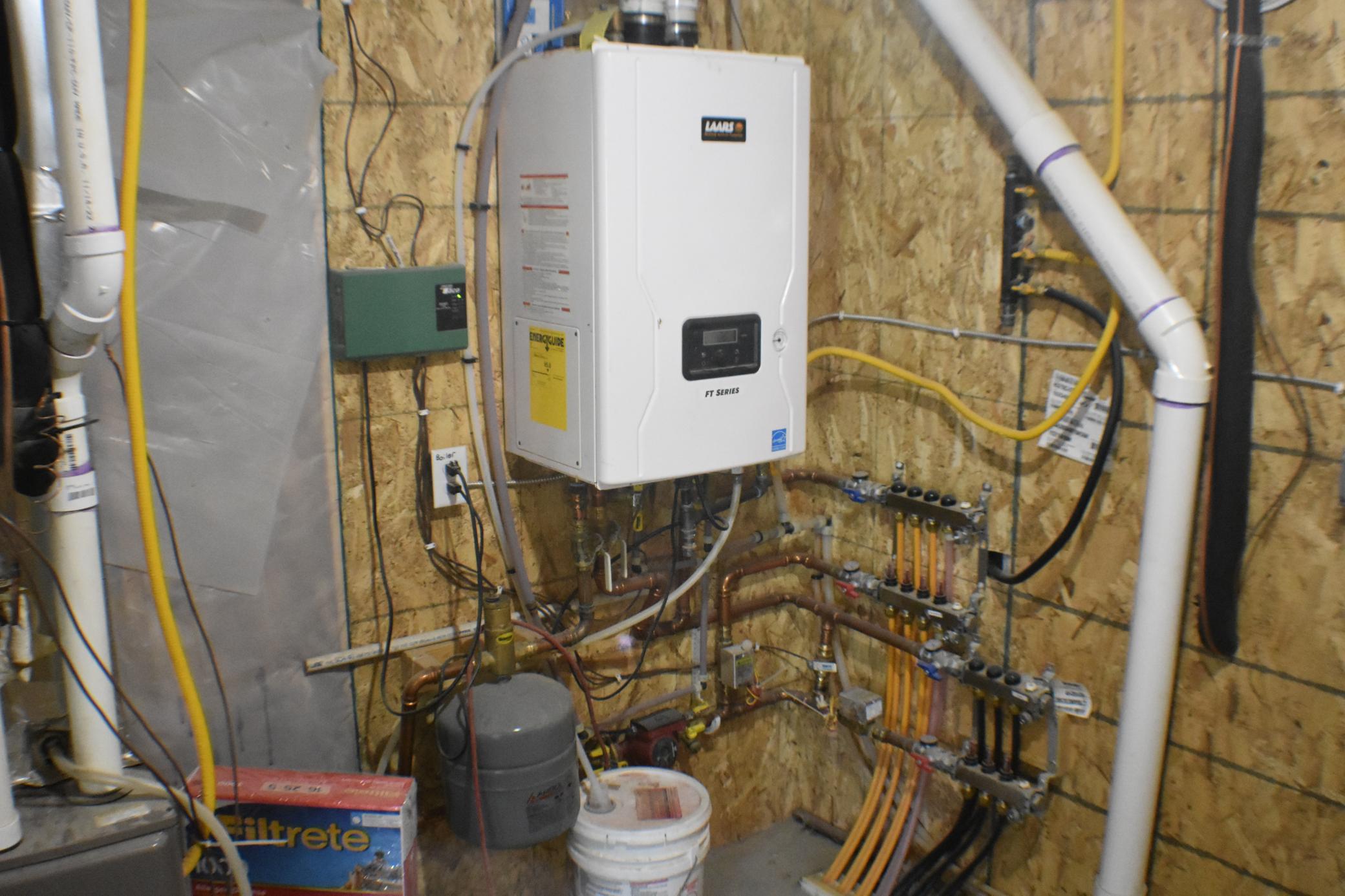 Infloor heat and water heater