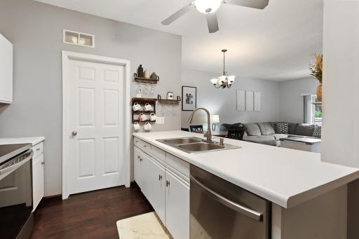 Plenty of cabinet storage for all your cooking utensils