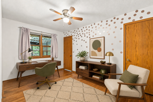 Bedroom Three - Virtually Staged as an Office