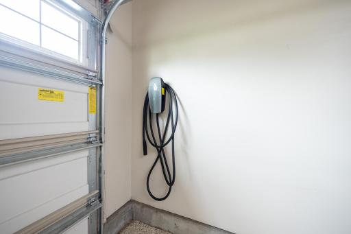 Even an Tesla charging station in the garage