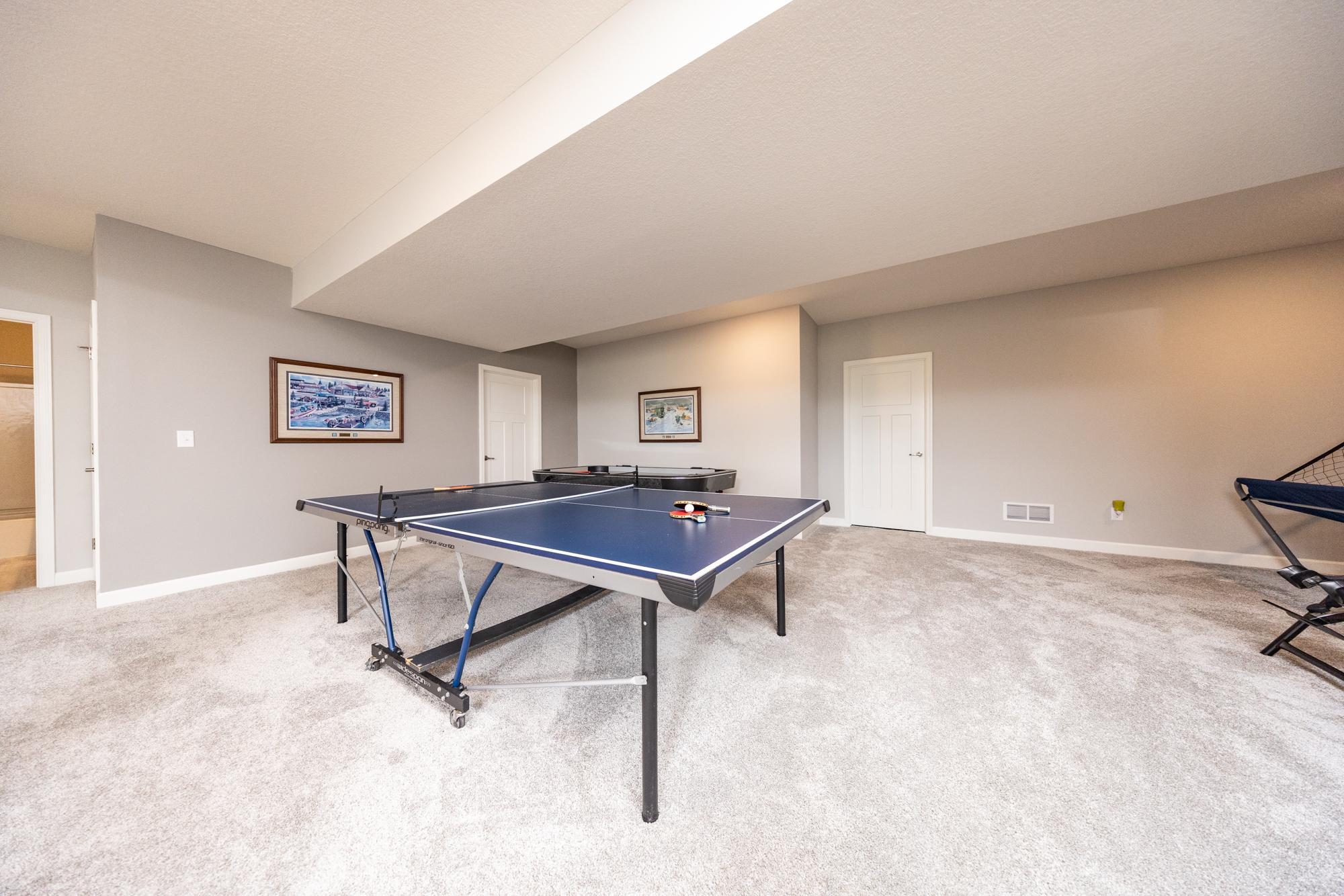 Plenty of room for games, workout spaces, office space, or whatever your heart desires