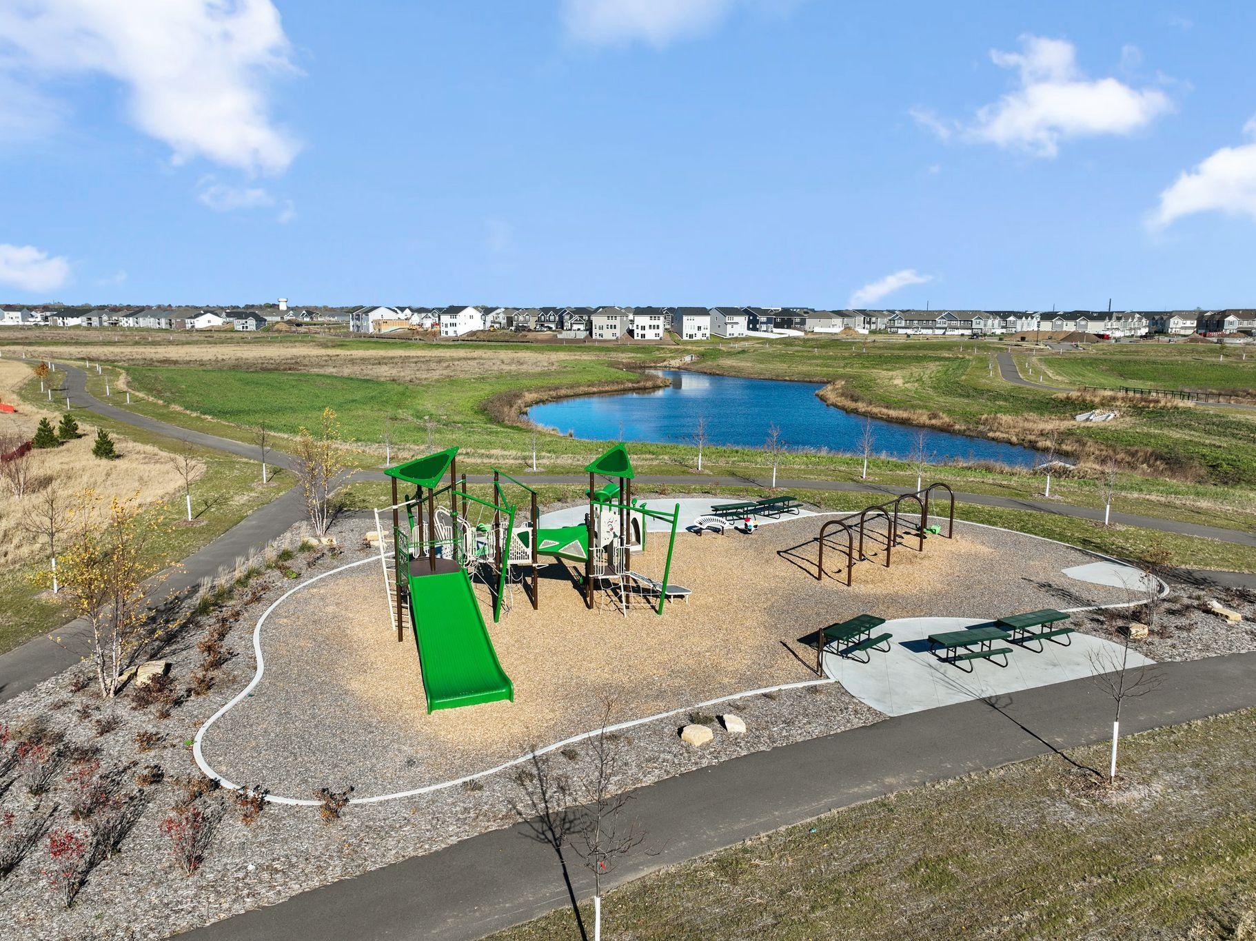 Parks, trails, and greenspace steps away from your new home