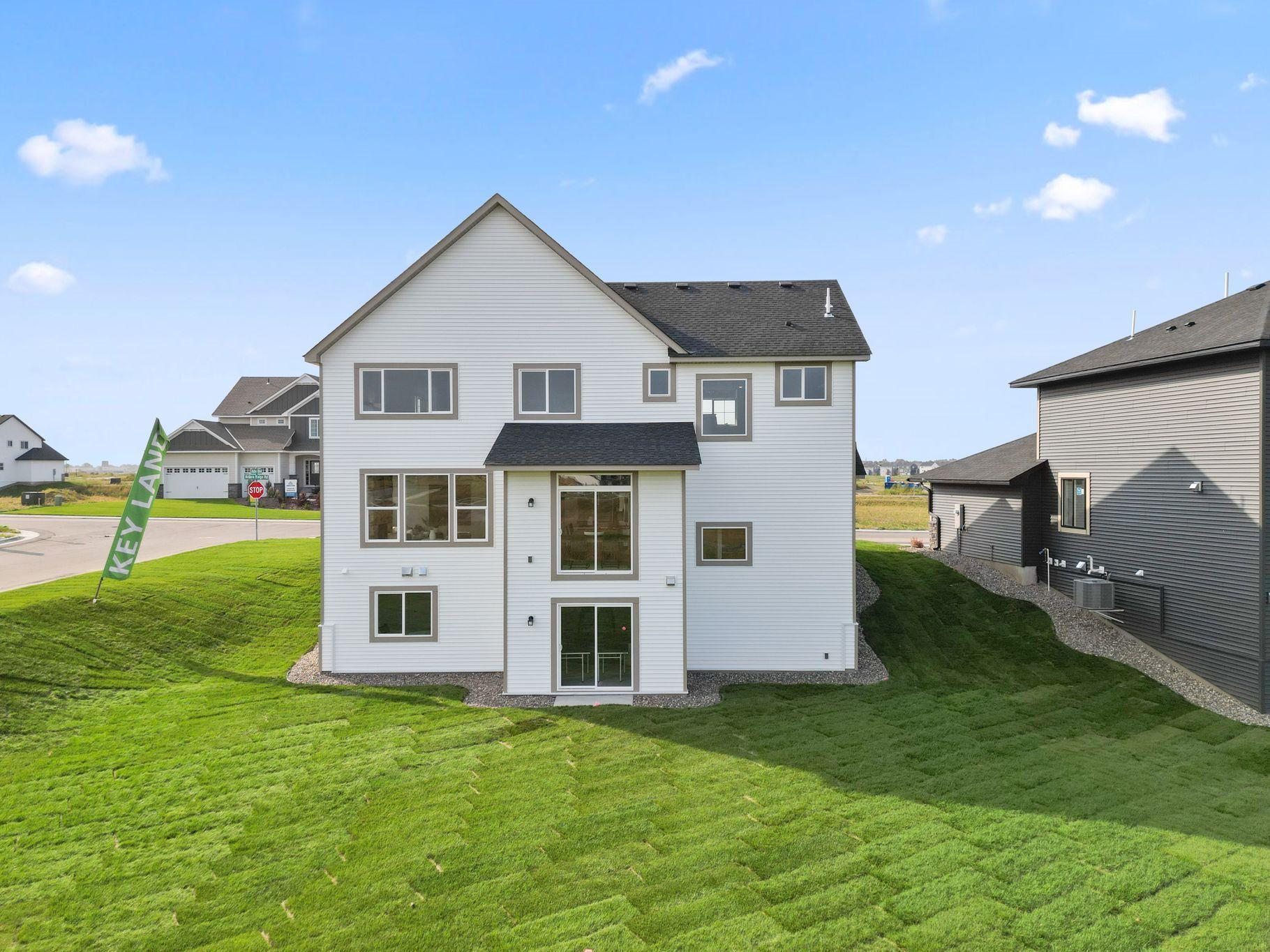 Home built on walk-out lot with large backyard