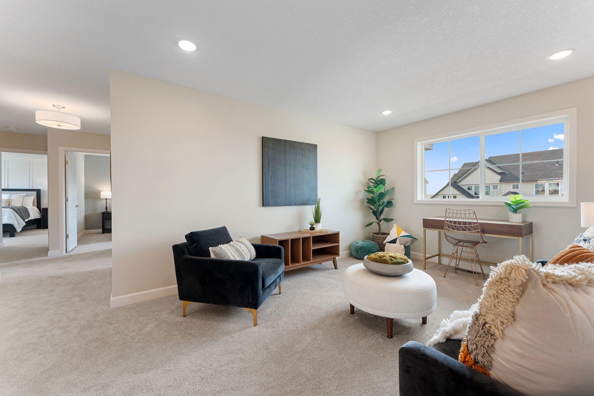 Spacious upper level loft