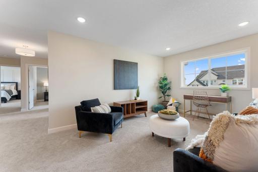 Spacious upper level loft