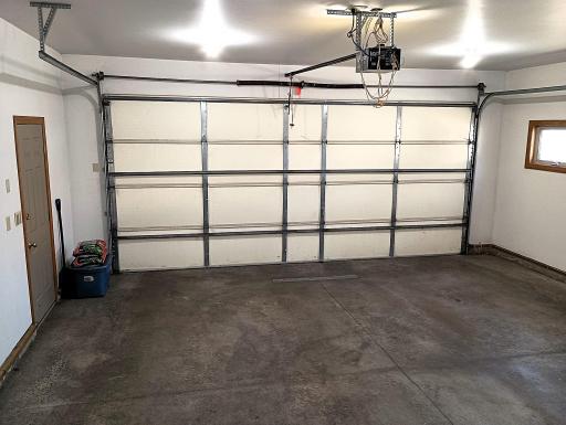 Attached finished/heated garage with a floor drain