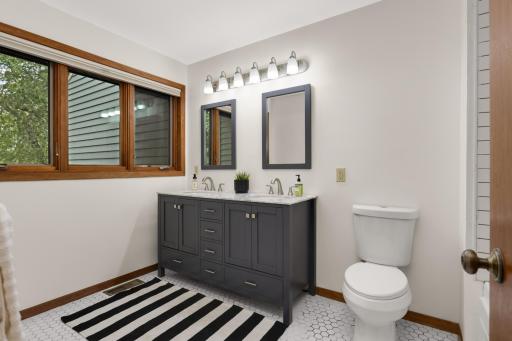 Upper floor full bathroom has been completely updated