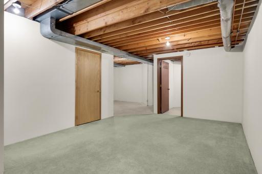 Basement has great space and could be used as a multipurpose room, just bring your ideas