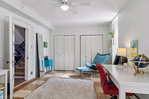 Another view of second bedroom, double closets