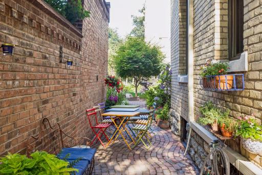 This charming brick patio is a limited common element, all yours!