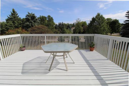 Freshly painted deck