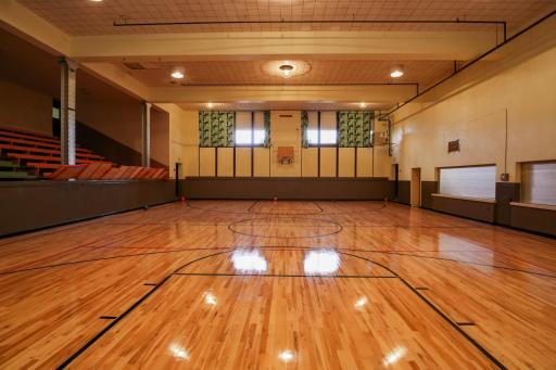 Residents can enjoy the full court gymnasium for recreation year-round!
