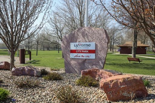 Close to Luverne City Park on the shores of the Rock River