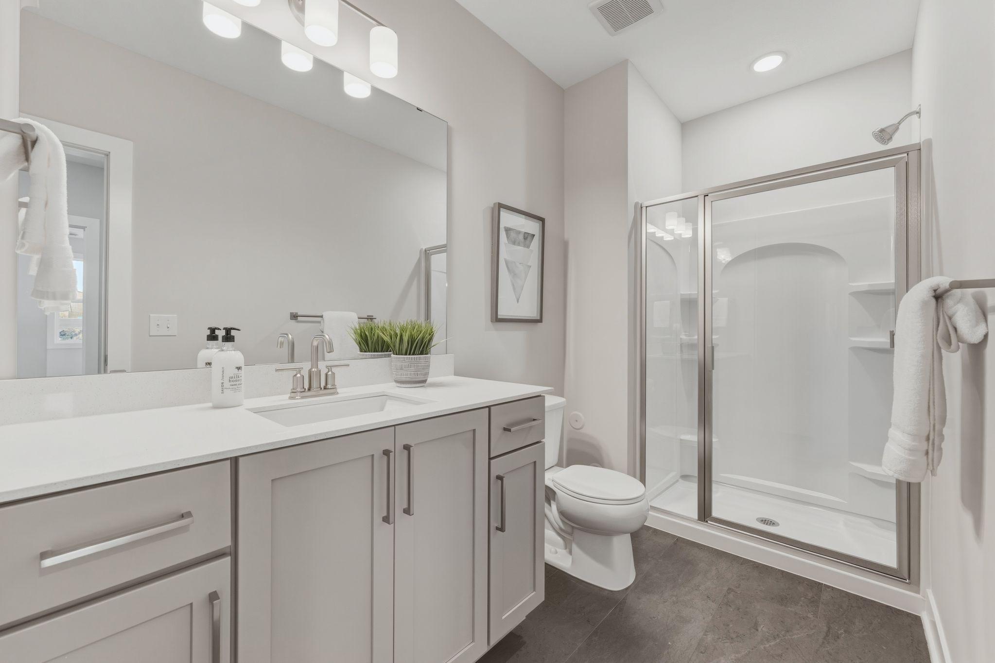 Lower level 3/4 bath