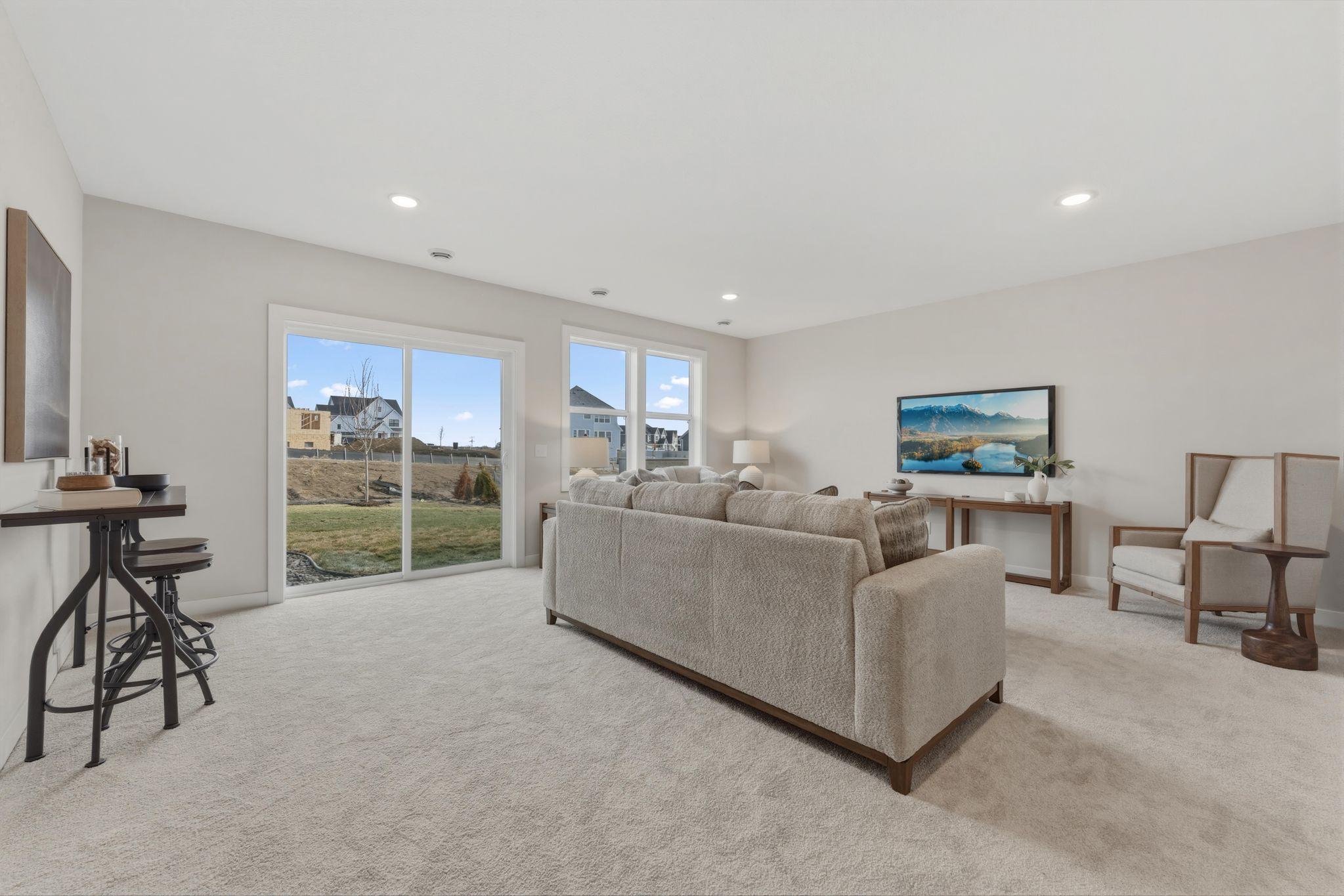 Lower level family room
