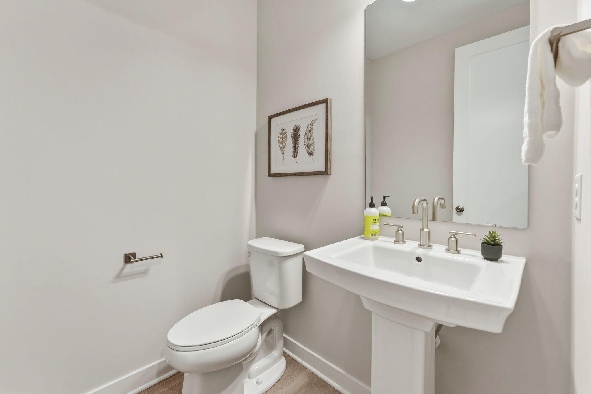 Main floor powder room