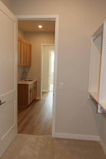 Laundry Room from Primary BR Walk in Closet