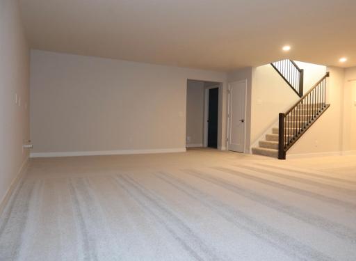 Finished Lower Level Living Room