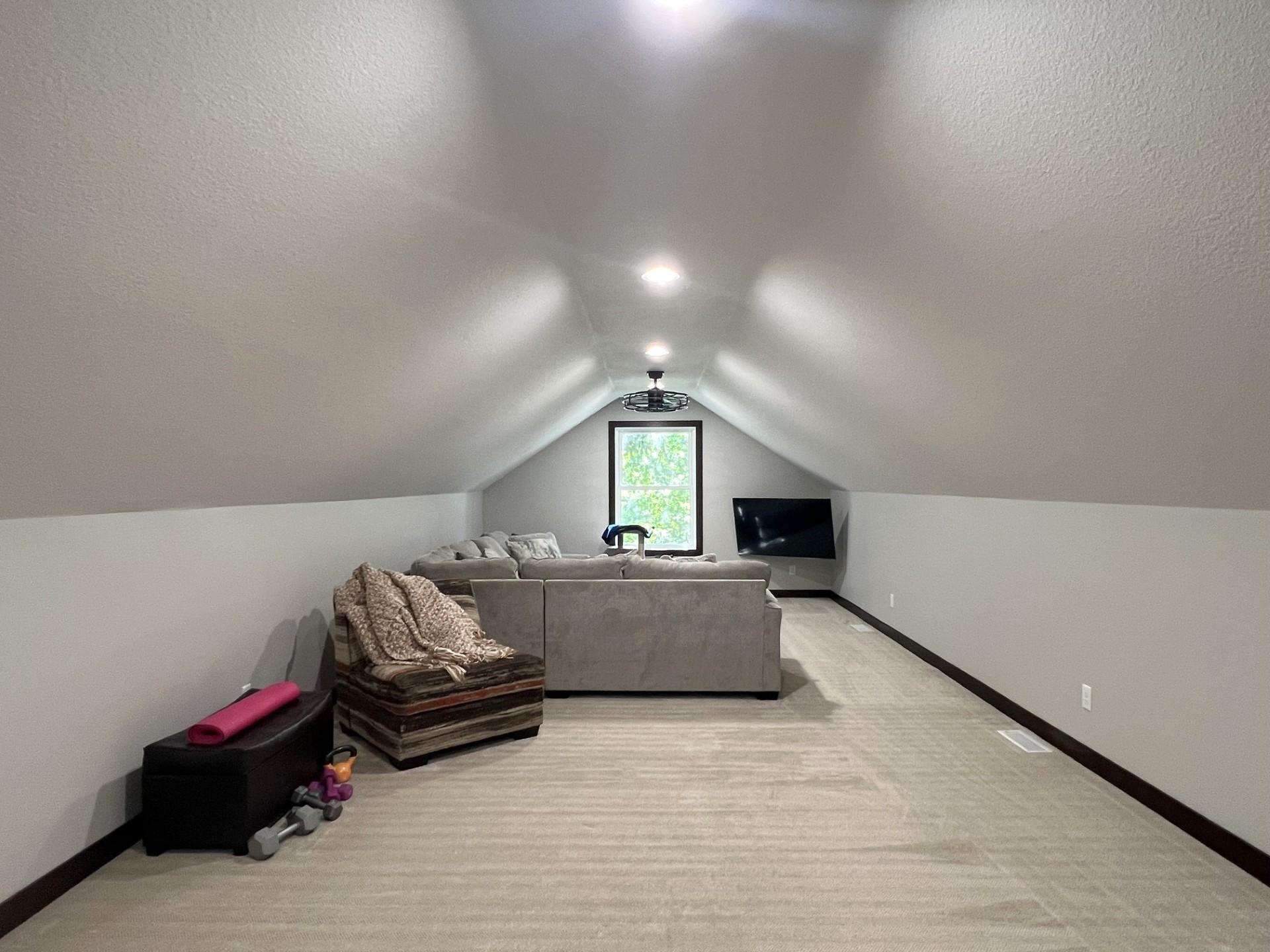 Plenty of room for some beds for guests, workout space or anything you wish!
