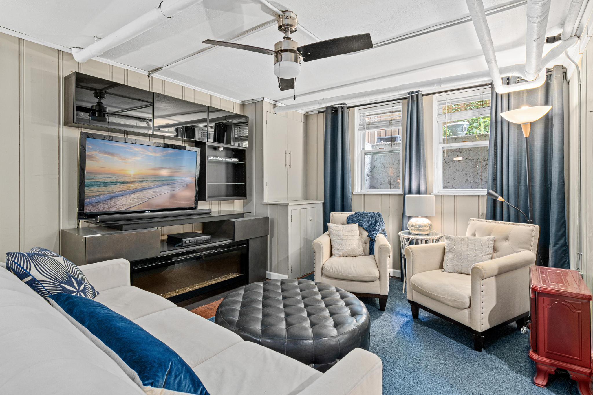 Lower level living room