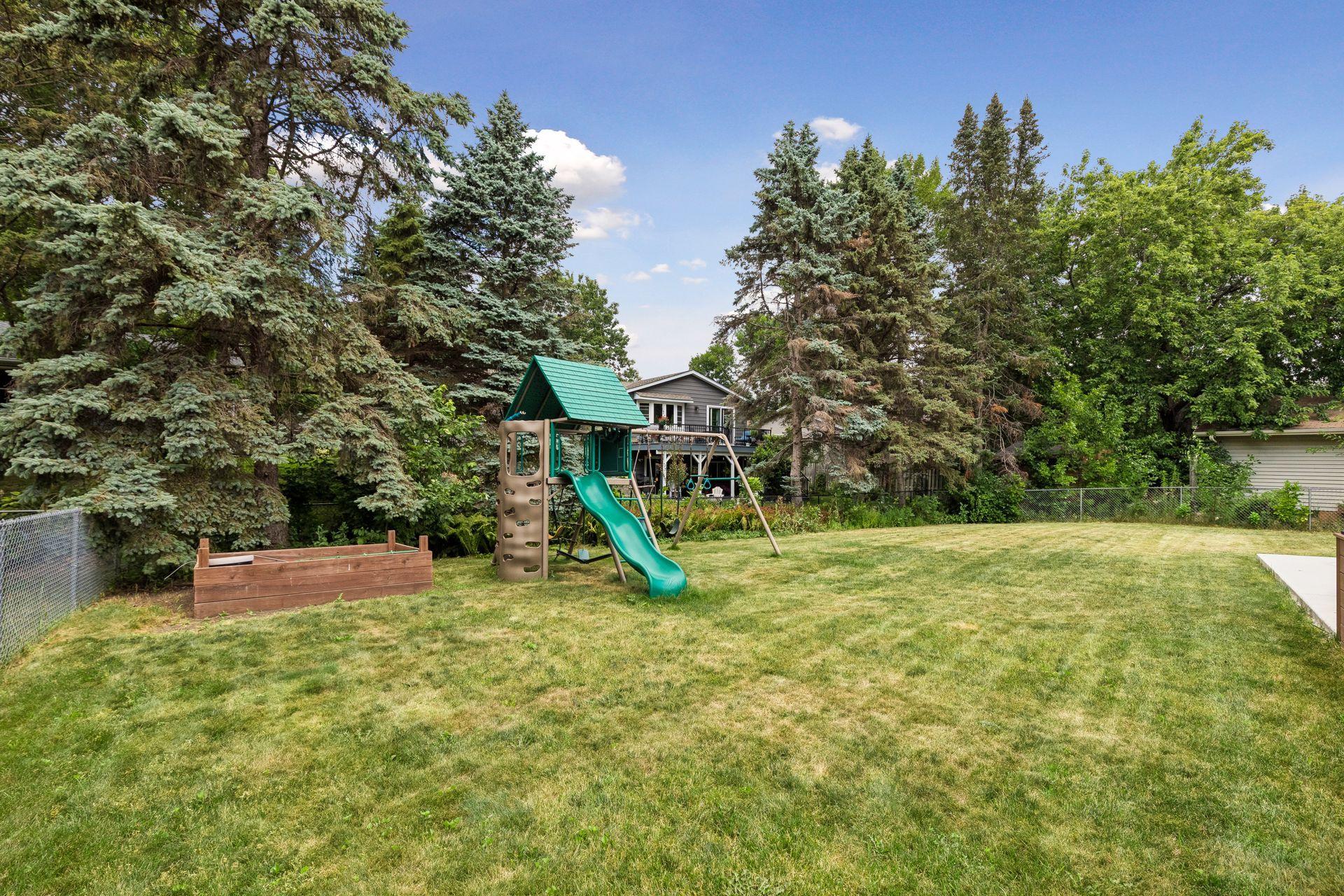 Play set and garden box included!