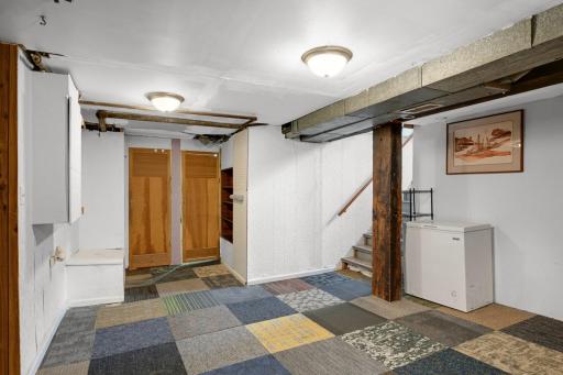 Basement 2 - Left door is 3/4 bath, right door is utility room
