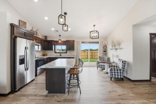 Beautiful Kitchen with Center Island, SS appliances-walk out to the backyard!