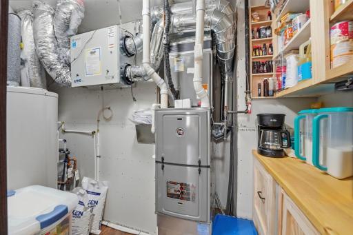 Mechanical Room complete with bonus pantry space!