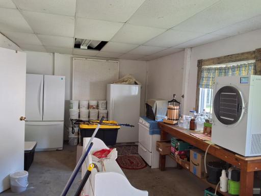 Insulated 23.5 x 11.5 work area in garage