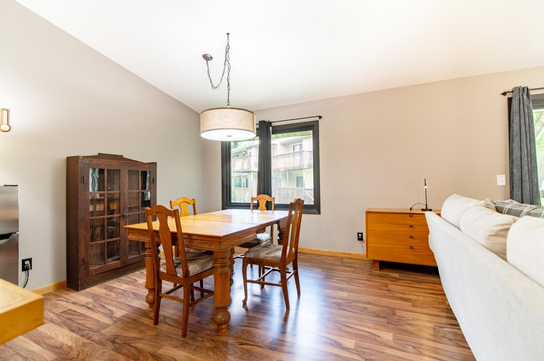 If sitting down to a meal with family or friends is your thing, look no further than the dining area.
