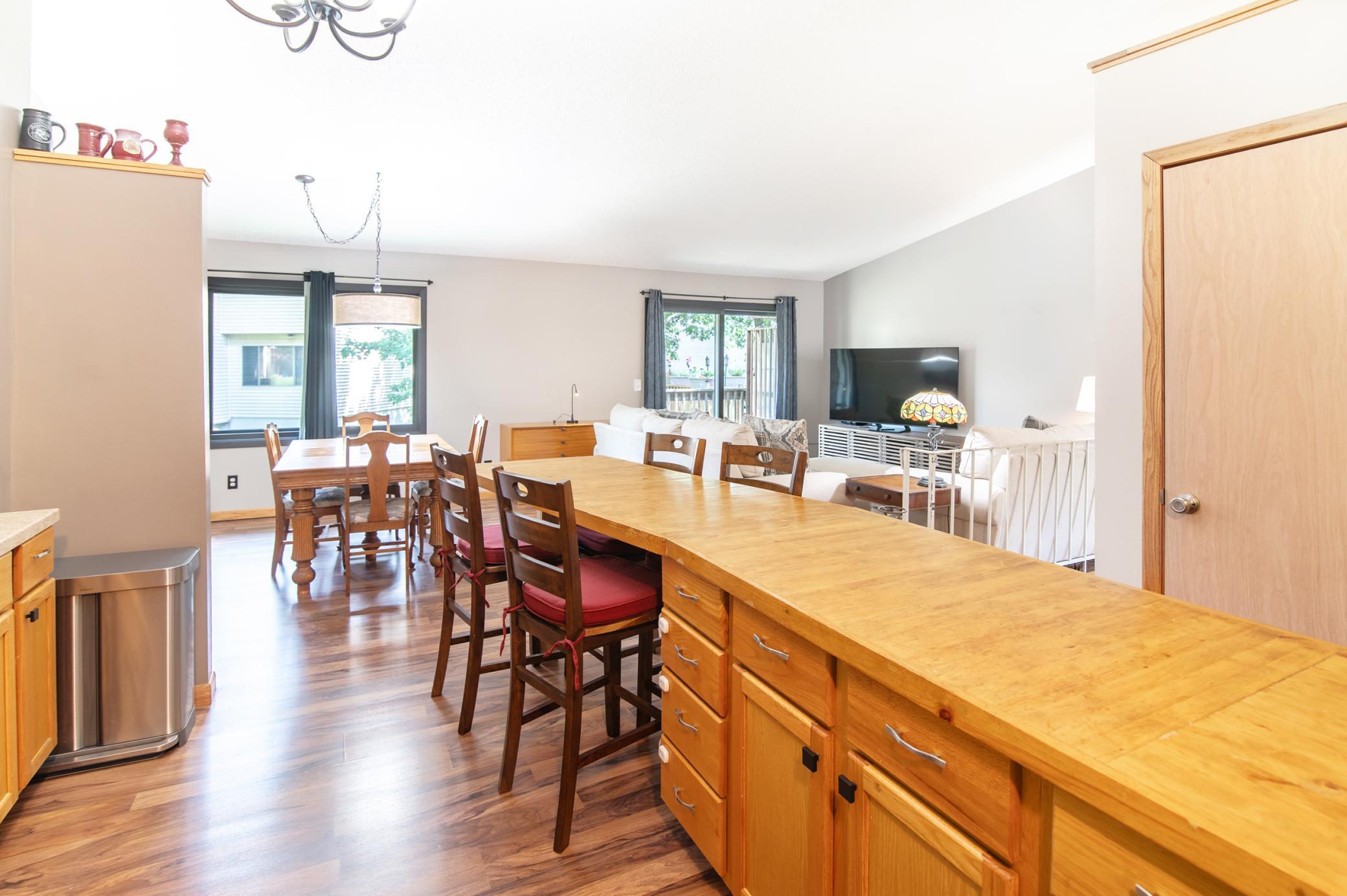Overlooking the living and dining areas of this home and Northeast facing windows, the kitchen is the mission control of this home.