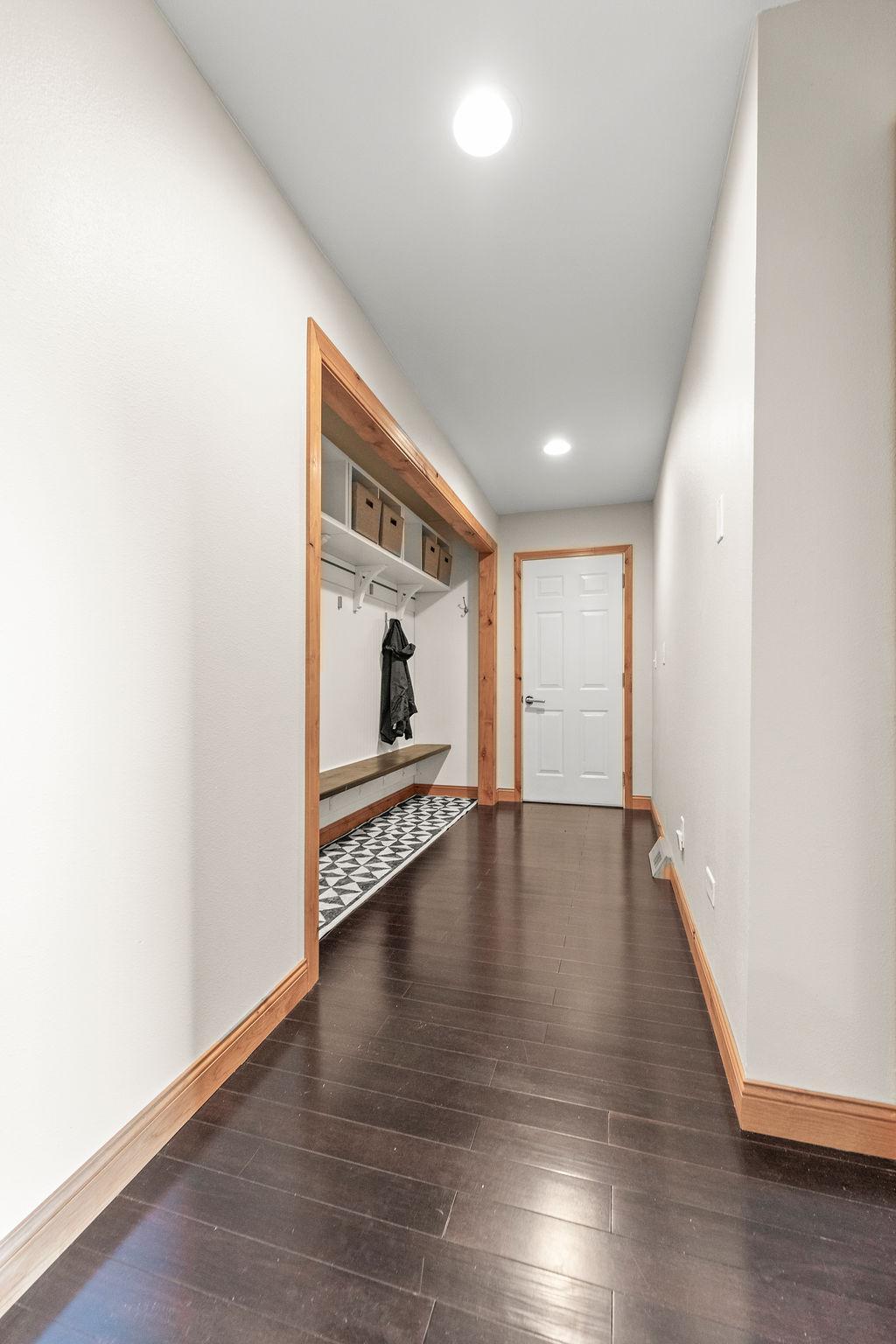Hallway to garage