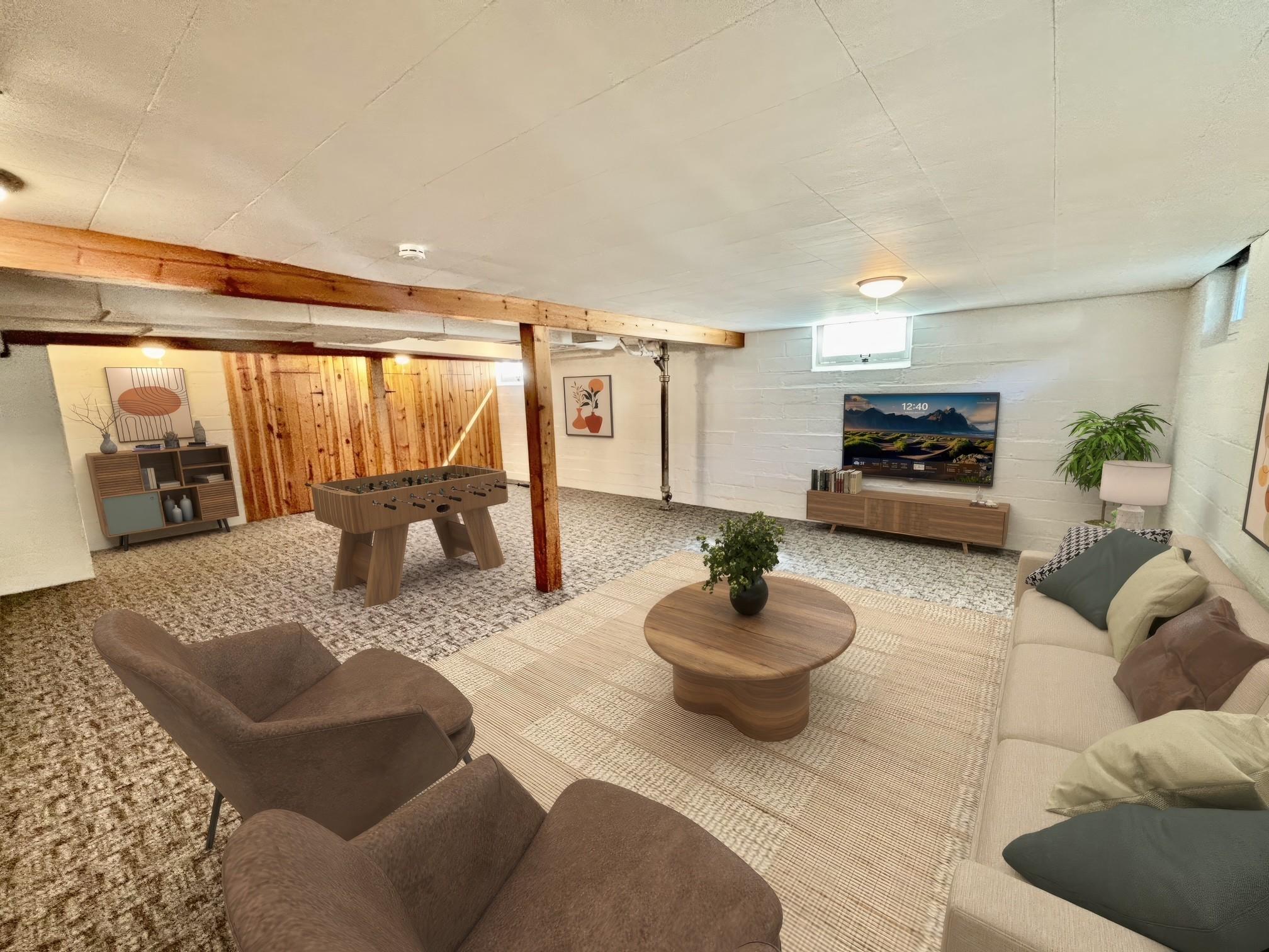Lower level family room