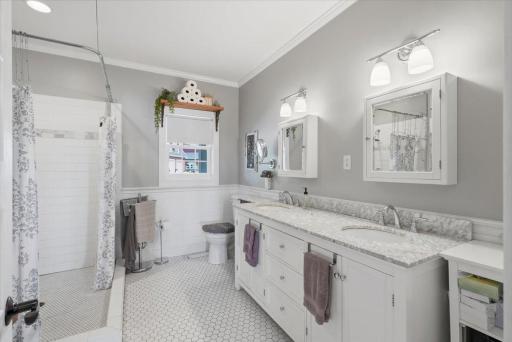 Another space that pictures cannot do justice on. This ensuite bathroom for the primary bedroom is stunning