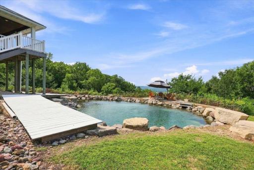 A stunning, natural-looking pool where memories are made all summer long