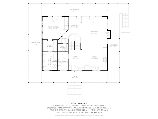 Main level floor plan