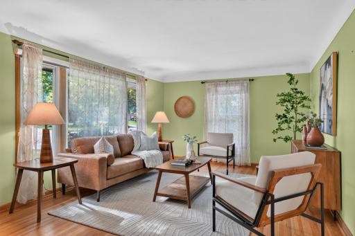 Enjoy the morning sun in your spacious living room.