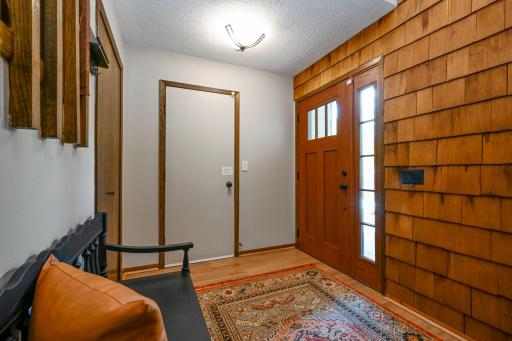 Plent of space to greet your guests with a coat closet here too.