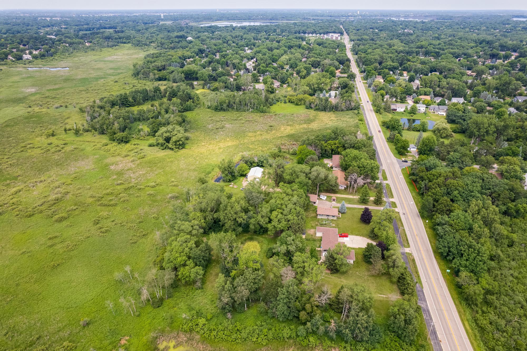 View of Lot Driving North On Hodgson Rd