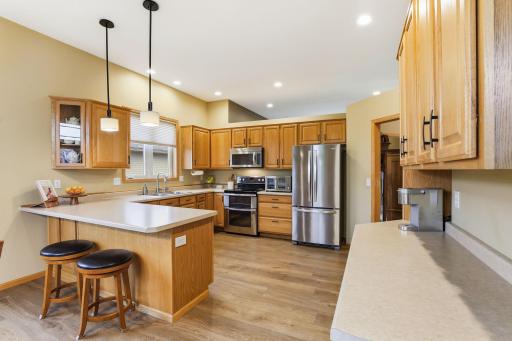 Kitchen Offers an Abundant Amount of Cabinet & Countertop Space.