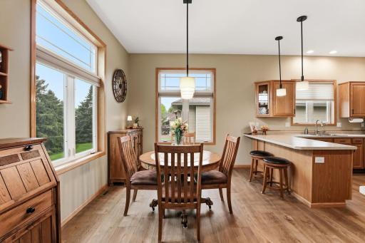 Right off the Living Room is the Dining Room/Kitchen Combo.