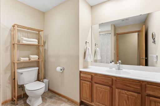 Full Bath Upstairs Located By the 2 other Bedrooms.
