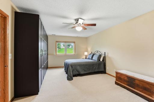 4th Bedroom on the Lowest Level. Very Big Bedroom with Ceiling Fan!