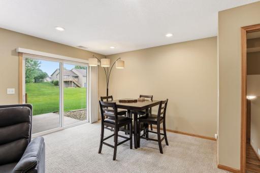 Perfect Spot for a Table and Game Night! Leads to the Patio Outside.
