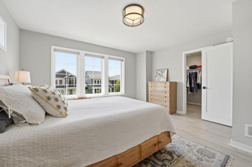 Walk-in closet, spa-like bathroom. OASIS!