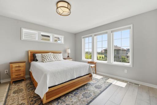 Newer carpet AND LVP found on the upper and lower levels. Welcome to your primary suite...
