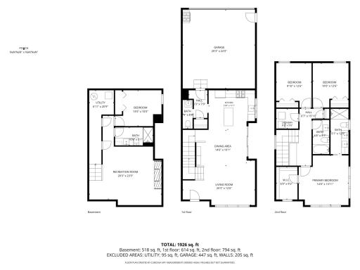 Lower, Main, Upper Levels