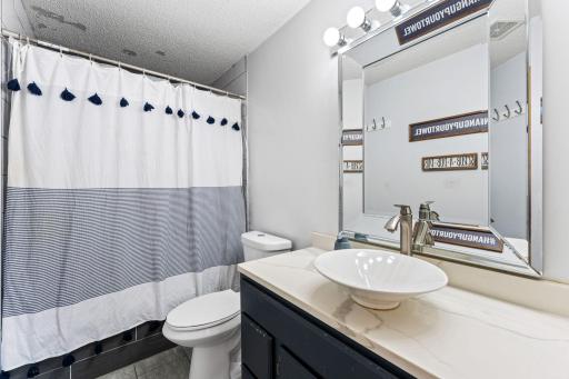Upper level full bath/ Completely Refreshed