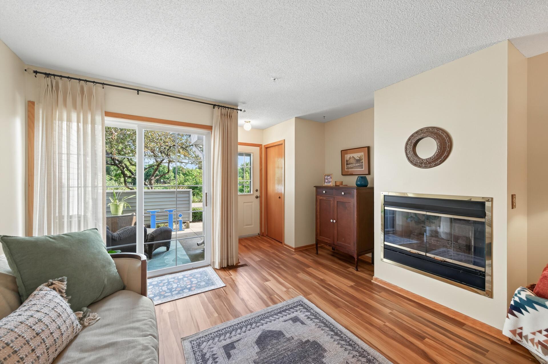 Natural light from the patio