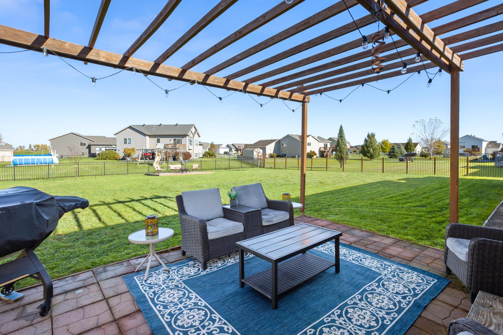 Fully fenced yard